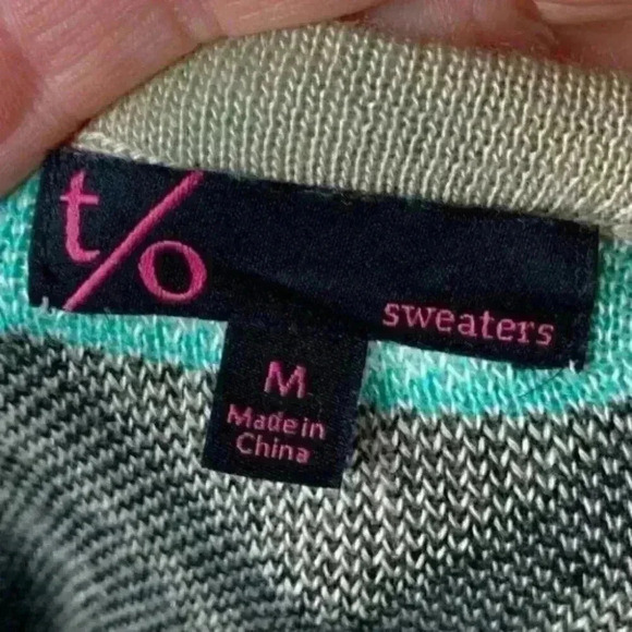 T/O sweaters sweater dress size M knit scoop neck - Picture 7 of 10